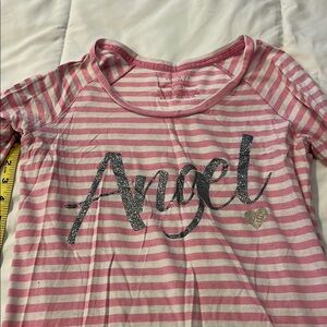 Victoria's Secret Pink Striped Angel Sleep Shirt